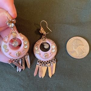 Vintage pink earrings